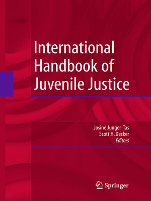 cover image of International Handbook of Juvenile Justice